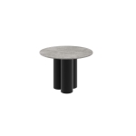 Stół okrągły RAVERO – nowoczesny design, średnica 100 cm, 3 kolumnowe nogi