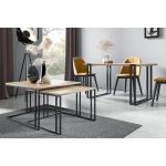 Zestaw stolików kawowych LOXEN – nowoczesny komplet do salonu w stylu loft