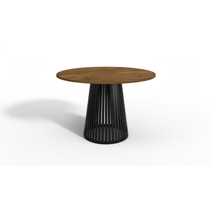 Stół okrągły SOPHIA 100 cm - dąb lefkas, elegancki