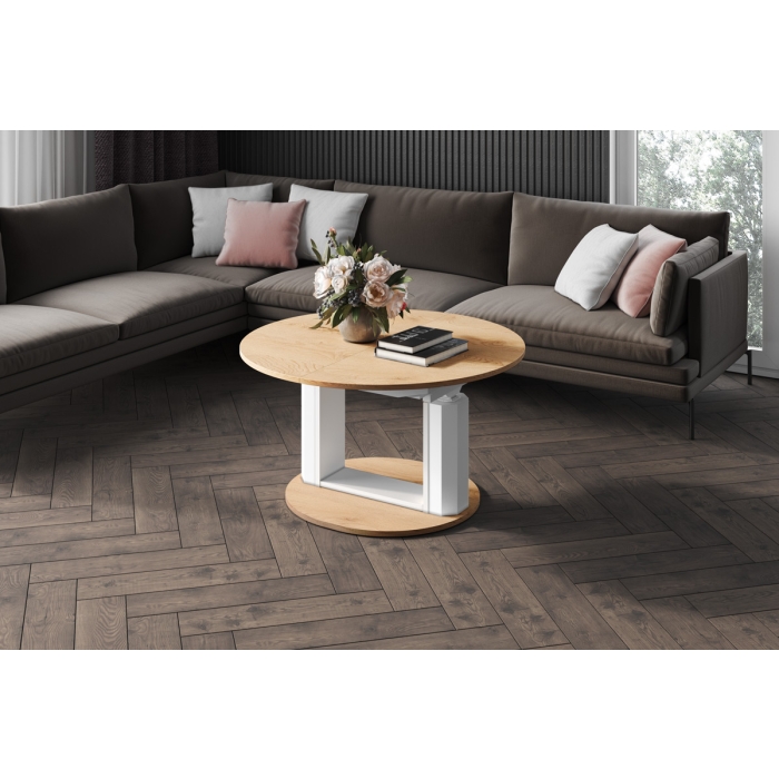 Ławostół rozkładany CALVERO 100 cm – nowoczesny design, funkcja stołu i ławy, wysoki połysk