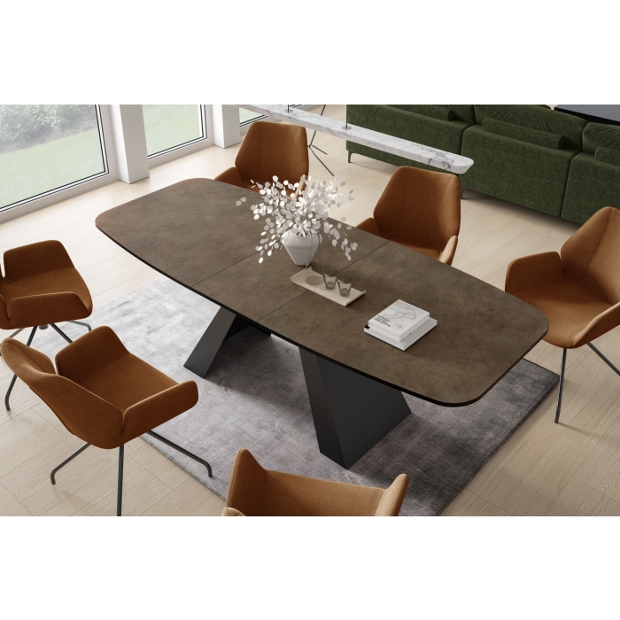 Stół MALVIO – nowoczesny stół rozkładany 160–198 cm i 180-218 cm | Elegancja i funkcjonalność do jadalni