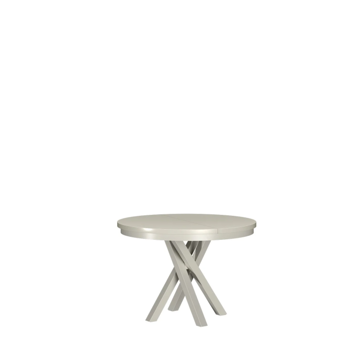 Stół okrągły NERO – loftowy styl, czarna podstawa, nowoczesny design, fi 75–110 cm