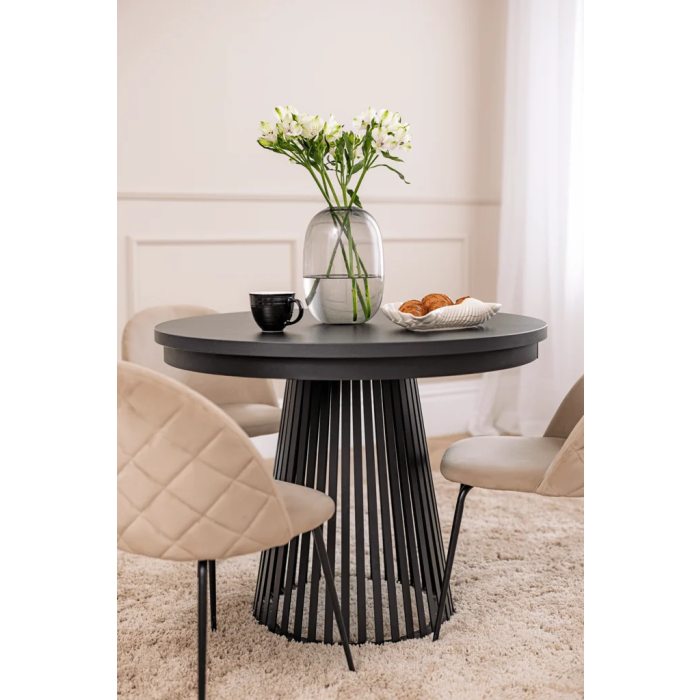 Stół okrągły RENO – elegancki design i nowoczesna metalowa podstawa