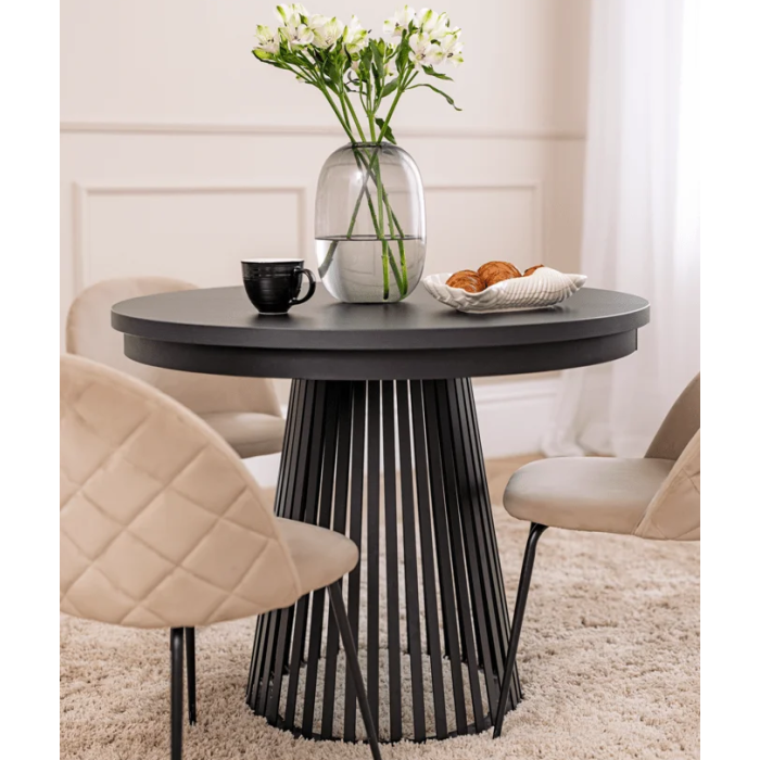 Stół okrągły RENO – elegancki design i nowoczesna metalowa podstawa