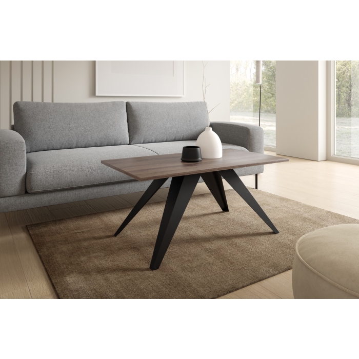Stolik kawowy TRIVIO 120x60 – nowoczesna ława do salonu w stylu loftowym