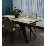 Nowoczesny stół Memo 140x80 rozkładany do 240 cm na oryginalnych metalowych nogach z kolorem blatu do wyboru