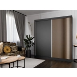 Szafa przesuwna ART 2 200 cm lamelami