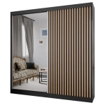 Szafa przesuwna ART 1 200 cm lustrem lamelami