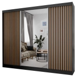 Szafa przesuwna ART 3 250 cm lustrem lamelami