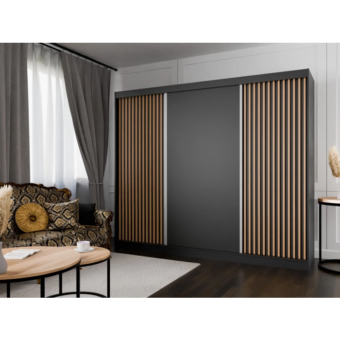 Szafa przesuwna ART 4 250 cm lamelami