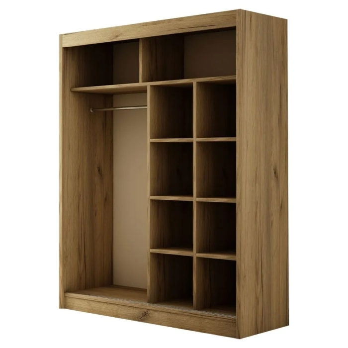Szafa przesuwna Velvet 150 cm lustro lacobel połysk sypialnia
